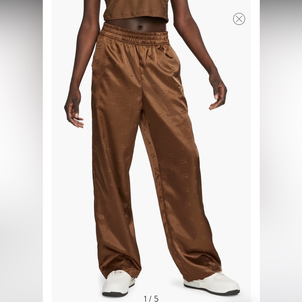Nike air satin high-waisted pants